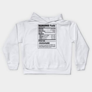 MAMAMOO Nutritional Facts Kids Hoodie